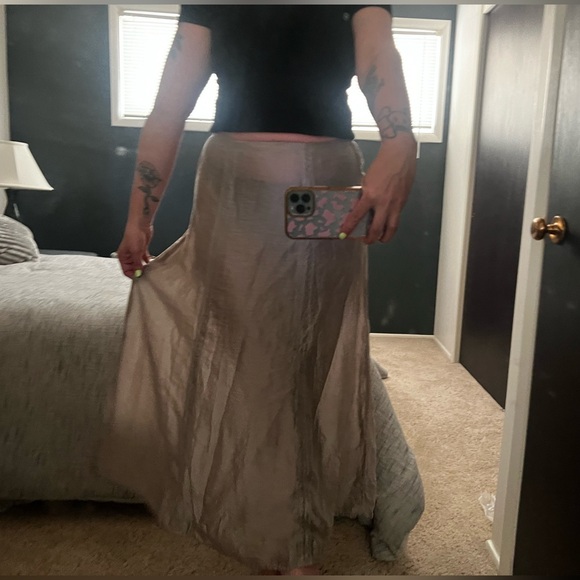 Vintage 90s Y2K Tie Up Parachute Skirt - Picture 8 of 16